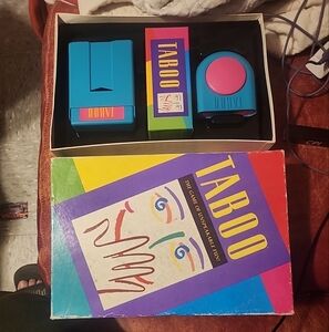 Vintage 1989 Taboo Game Milton Bradley Games No Score Card